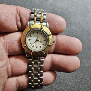 Peugeot Ladies Quartz Fashion Watch Silver / Gold Tone Working